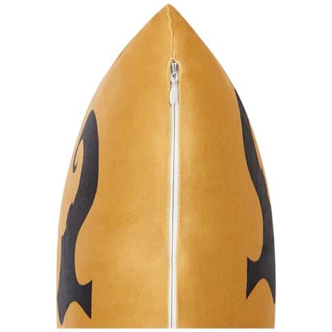 Cuscino Decorativo Covasna Velluto 45 X 45 Cm Astratto Arancione - Foto 2