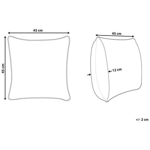 Cuscino Decorativo Covasna Velluto 45 X 45 Cm Astratto Arancione - Foto 5