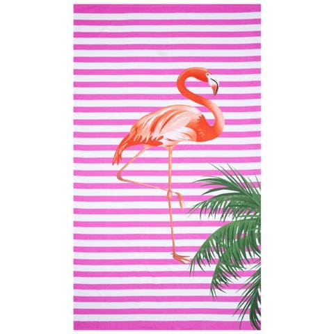 Telo Mare Grande 100x160 Jacquard Spugna Asciugamano Spiaggia Maui Flamenco - Foto 1