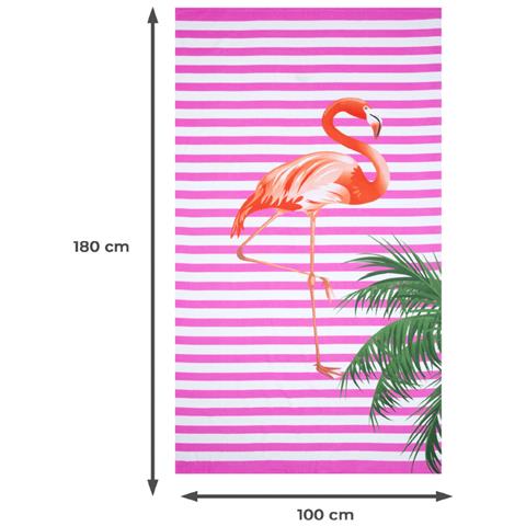 Telo Mare Grande 100x160 Jacquard Spugna Asciugamano Spiaggia Maui Flamenco - Foto 4