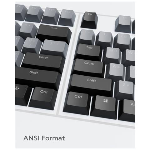 Ks-46 (grigio / Nero) - Keycaps Pbt [eng /ru /ua] - Foto 6