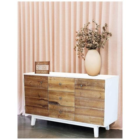 Mobile Credenza Da Interno In Legno Con 2 Ante E 3 Cassetti Linea Classic - Foto 6
