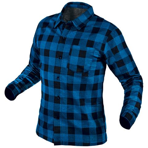 Camicia In Flanella, Blu Navy, Taglia S - Foto 1