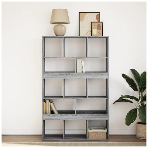 Libreria Grigio Sonoma 100x33x156,5 Cm In Truciolato - Foto 3