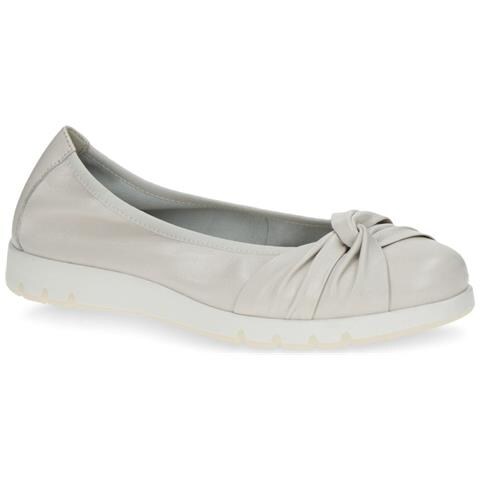 Offwhite Soft Casual Closed Ballerinas Ballerine Pelle Scarpe Donna Beige Eu 37, 9-22163-20-144 - Foto 2