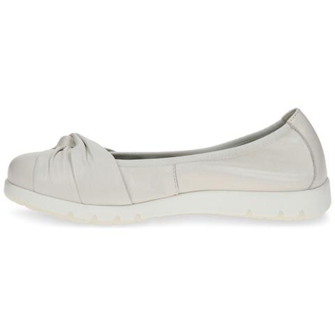 Offwhite Soft Casual Closed Ballerinas Ballerine Pelle Scarpe Donna Beige Eu 37, 9-22163-20-144 - Foto 3
