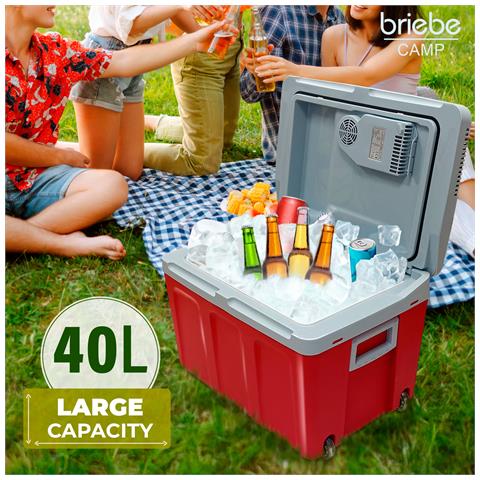 Cf1155red Frigorifero Portatile Da Viaggio Termoelettrico 40 Litri Ac /dc 12v / 220 - 240v 58 W Rosso - Foto 2