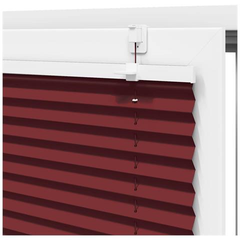 Tenda Plissettata Rosso Bordeaux 50x100 Cm Larghezza Tessuto - Foto 2