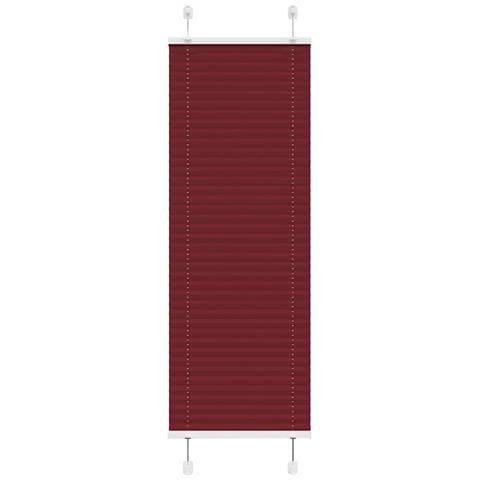 Tenda Plissettata Rosso Bordeaux 50x100 Cm Larghezza Tessuto - Foto 1