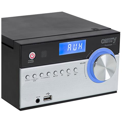 CR 1173 impianto stereo portatile Analogico e digitale 10 W AM, FM Nero, Argento Riproduzione MP3 - Foto 2