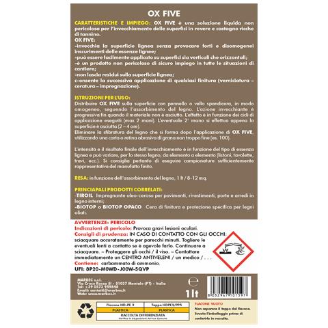 Ox-five 1lt - Invecchiante Per Rovere E Castagno Ox-five 1lt - Foto 2
