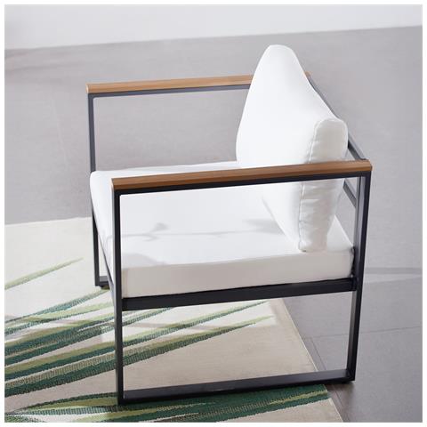 Vigo Set Di Mobili Da Giardino Panoramici In Resina Intrecciata, 8 Posti, Bianco E Nero - Foto 2