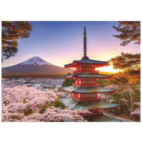 Puzzle Da 1000 Pezzi Fiori Di Ciliegio Del Monte Fuji, Adulti E Bambini, Età 14, Puzzle Di Alta Qualità, 12000582, Ravensb - Foto 1