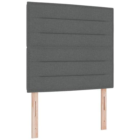 Testiera Design Linee Grigio Scuro 90 cm Tessuto - Foto 1