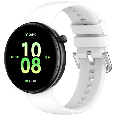 Cinturino In Silicone Bianco Per Honor Watch Fit (ivy-b39) - Edizione Active E Elegant White - Foto 2