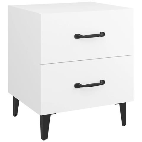 Lusso Casadino -  Comodino Bianco 40x35x47,5 Cm - Foto 1