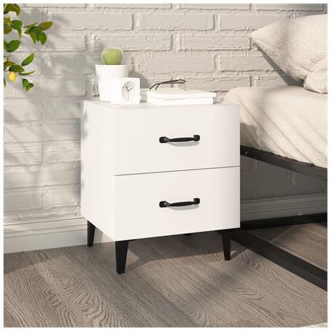 Lusso Casadino -  Comodino Bianco 40x35x47,5 Cm - Foto 7