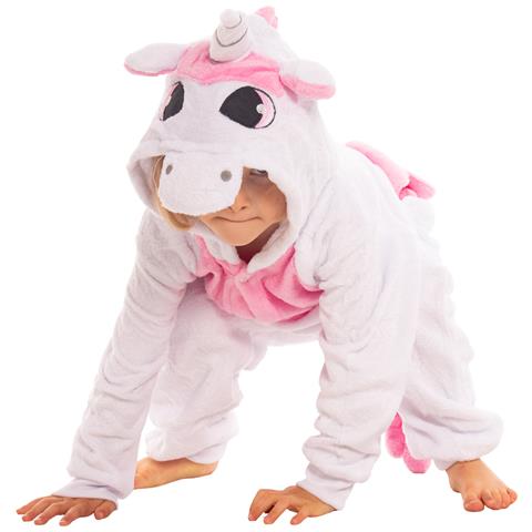 Pigiama Per Bambini Kigurumi Onesie Costume Unicorno Rosa Chiaro 105-115 - Foto 2