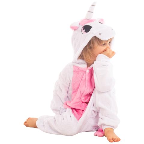 Pigiama Per Bambini Kigurumi Onesie Costume Unicorno Rosa Chiaro 105-115 - Foto 6