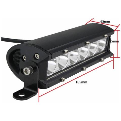 Faro Da Lavoro A Barra 6 Led Epistar A Lungo Raggio Spot 30w Ip67 - Foto 2