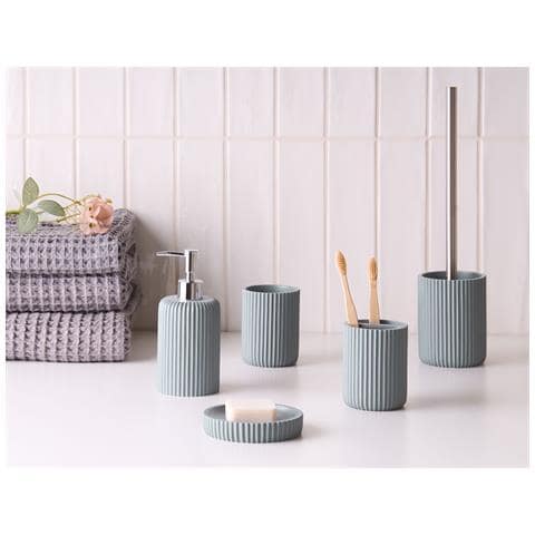 Set Da 5 Accessori Per Il Bagno Camana Grigio Chiaro - Foto 1