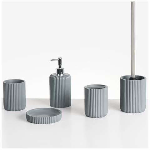 Set Da 5 Accessori Per Il Bagno Camana Grigio Chiaro - Foto 2