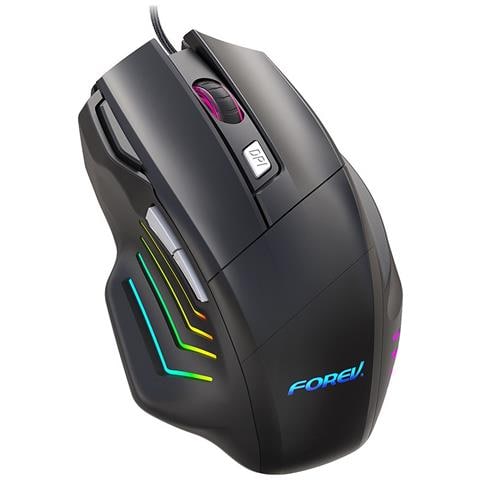Mouse Da Gaming Cablato A 7 Pulsanti, Design Ergonomico, Dpi Regolabile E Retroilluminazione - Foto 1