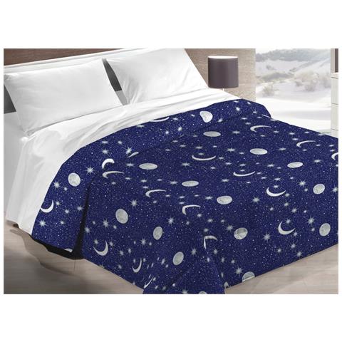 Trapunta Piumone Invernale Imbottita 300gr Microfibra Diadema Denver Luna 2 Piazze Luna - Foto 1