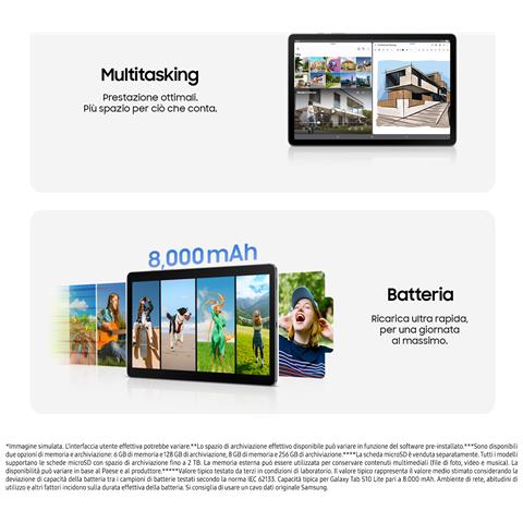 Galaxy Tab S10 Lite 5G 128GB 6GB Ram Display 10.9" Grey - Foto 8