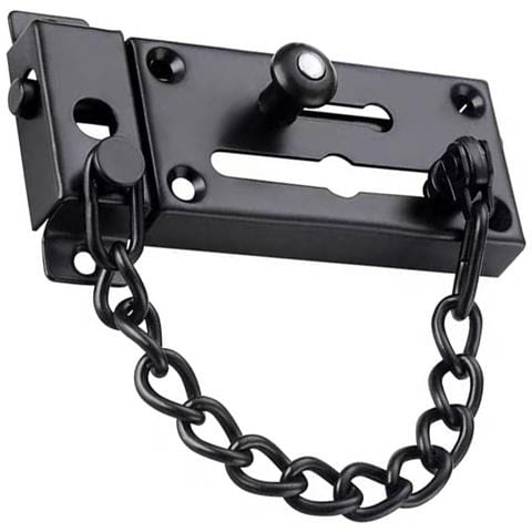 Catena Di Sicurezza Antifurto Per Porta Robusta - Maggiore Sicurezza Per Porte In Legno Black - Foto 2