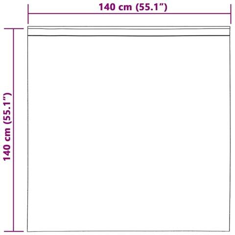 Tende con tende 2 pcs Grigio scuro 140x140cm Poliestere - Foto 9