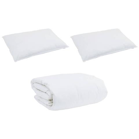 Piumone Altro con cuscino 3 pcs Bianco Piume - Foto 1