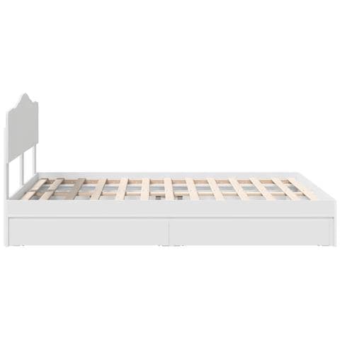 Letto con Contenitore Bianco 140 x 200 cm Legno multistrato - Foto 9