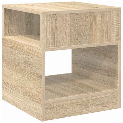 Tavolino Rovere Sonoma 40,5 x 40 x 45 cm Legno multistrato - Foto 1