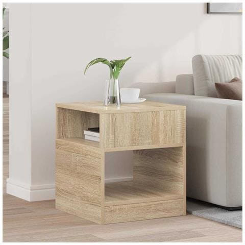 Tavolino Rovere Sonoma 40,5 x 40 x 45 cm Legno multistrato - Foto 2