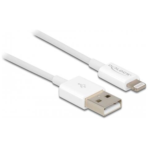 USB dati e cavo di alimentazione per iPhone, iPad, iPod bianco 15 cm - Foto 2