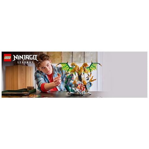 NINJAGO 71872 Battaglia dell’Ultra Drago, Giocattolo con Action Figure a 4 Teste, Serpente e 4 Minifigure, Regalo da 12+ - Foto 2