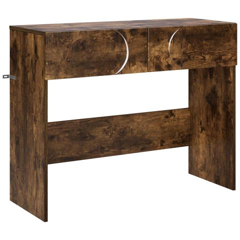 Consolle Rovere Fumo 96,5 x 38 x 75 cm Legno multistrato - Foto 1