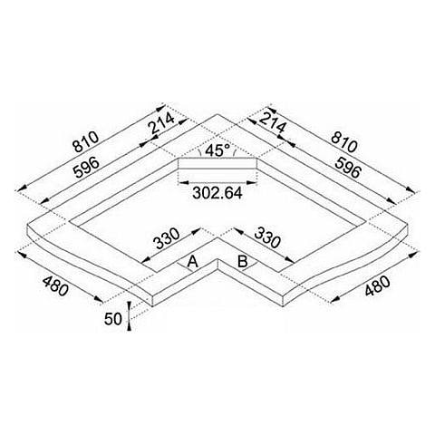 Piano Cottura FHNECOR43GTCXSC a Gas Serie Neptune 4 Fuochi Gas Colore Inox - Foto 2