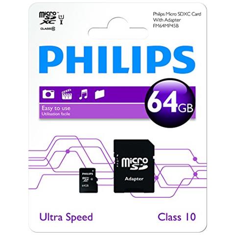 Mem. Micro Sdxc 64gb Cl. 10 C / Adattatore Sd - Foto 1