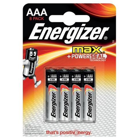 conf. 8 pile Alkaline Max AAA x8 Energizer E300112100 - Foto 1