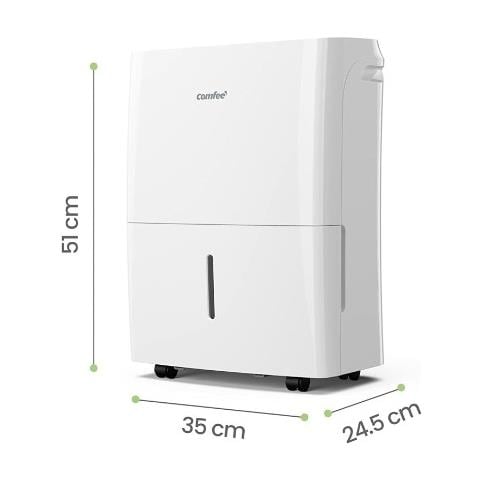 Deumidificatore CF-DEHU-20 con 20 Litri / 24 Ore Capacità Tanica 3 Litri Potenza 440 W Colore Bianco - Foto 2