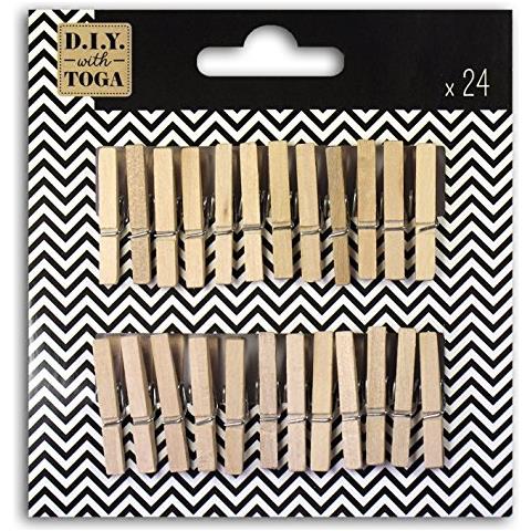 24 Mini Mollette Di Legno - Foto 1