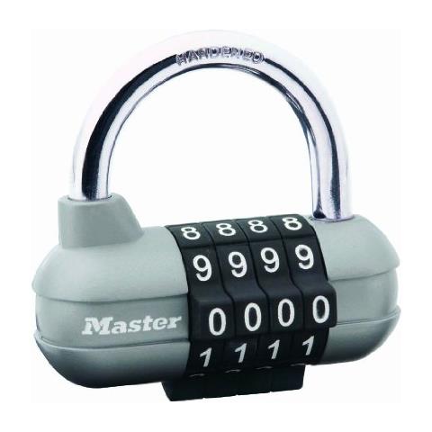 1520eurd Lucchetto Pro Sport 59 Millimetri Combinazione Programmabile 4 Cifre Grigio Argento - Foto 1