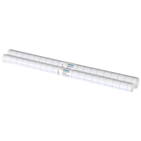 Buchschutzfolie, Selbstklebend, 400 Mm X 25 M Transparent, Glnzende Folie Aus Pp, Gitterlinien Auf Dem (7025)  - Foto 1