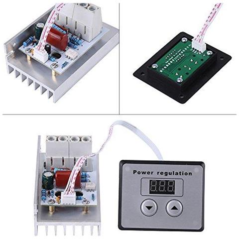 Speed Controller Regolatore 10000w Scr Digitale Di Tensione Di Controllo Di Velocit Dimmer Termostato Ac 220v 80a - Foto 4
