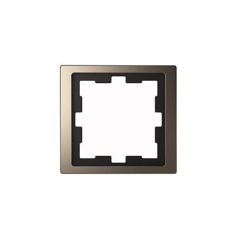 Meg4010-6550 Nero, Metallico Placca Per Interruttori E Coperchio Per Presa - Foto 1