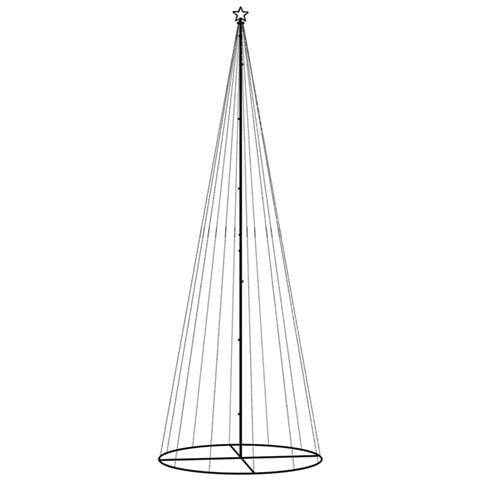 Albero di Natale a Cono Bianco Caldo 732 LED 160x500 cm - Foto 2
