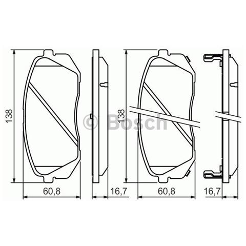 Kit Pastiglie Freno 986494422 - Foto 1