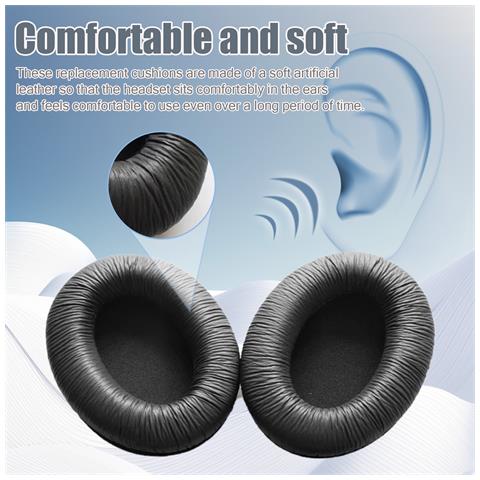 Cuscinetti Auricolari Per Sennheiser Hd201 Black - Foto 6